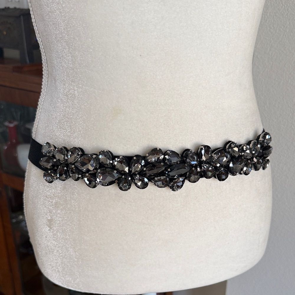 Rhinestone elastic cummerbund/belt